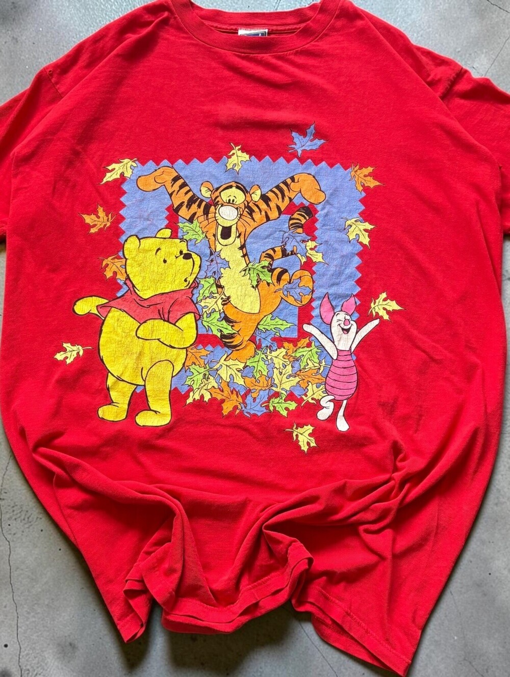 Vintage 90s Winnie The Pooh Piglet Tigger Cartoon Large Graphic Shirt Size 2XL